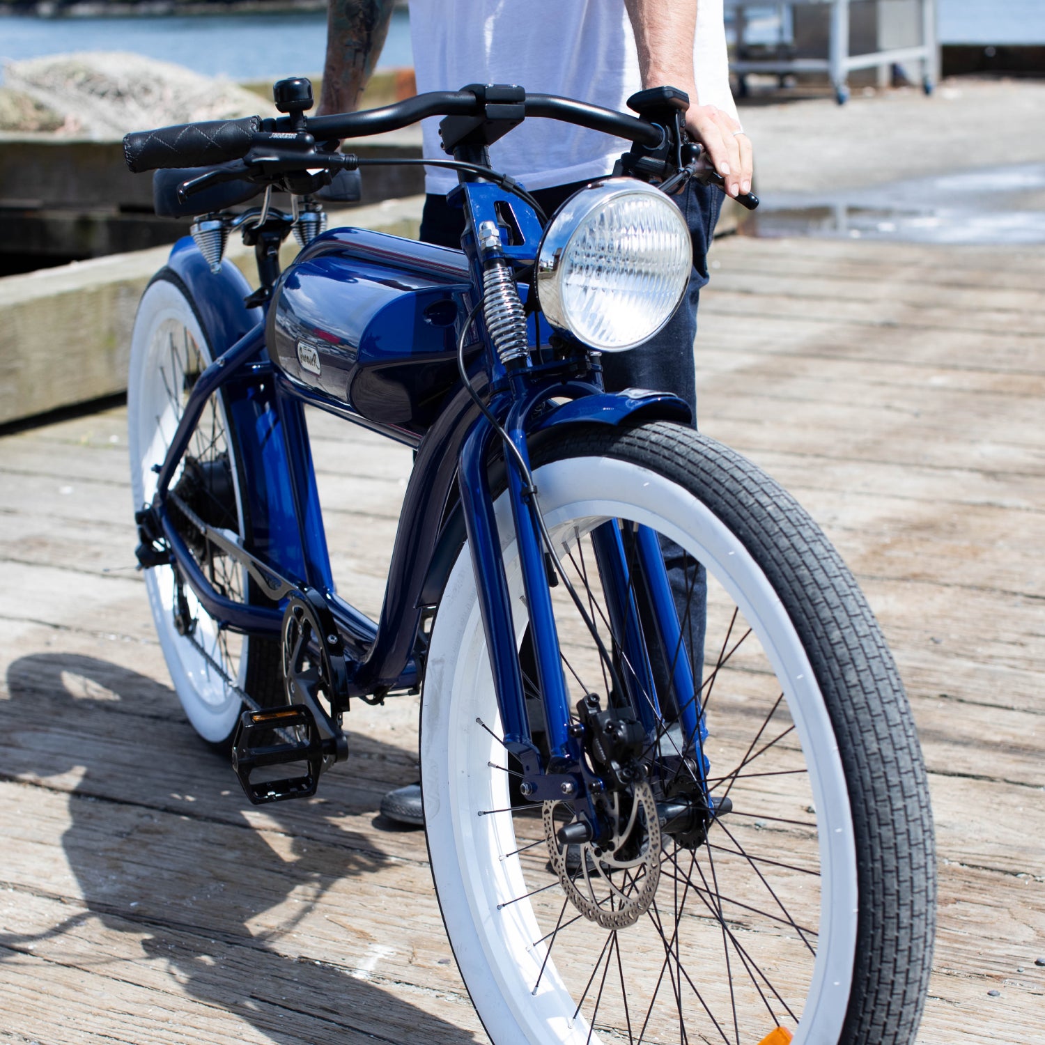 michael blast greaser ebike close up