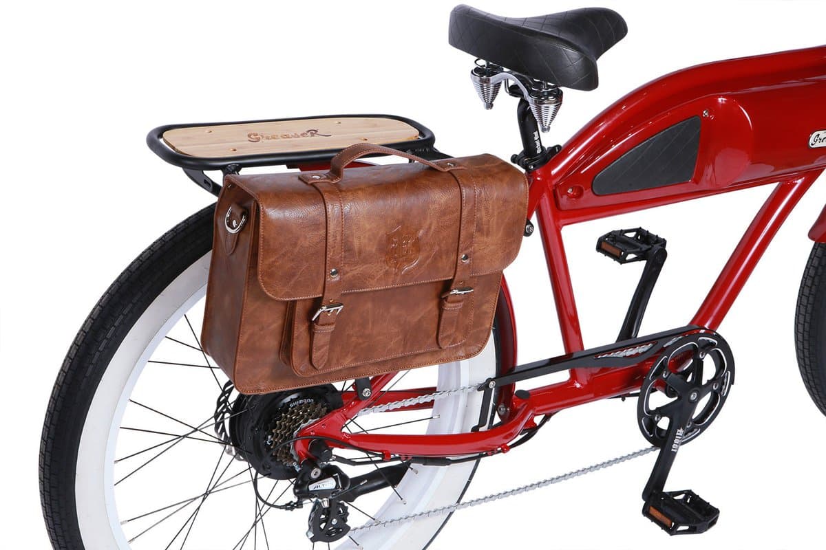 Back Rack Pannier Case — Light Brown Genuine Leather thumbnail 6