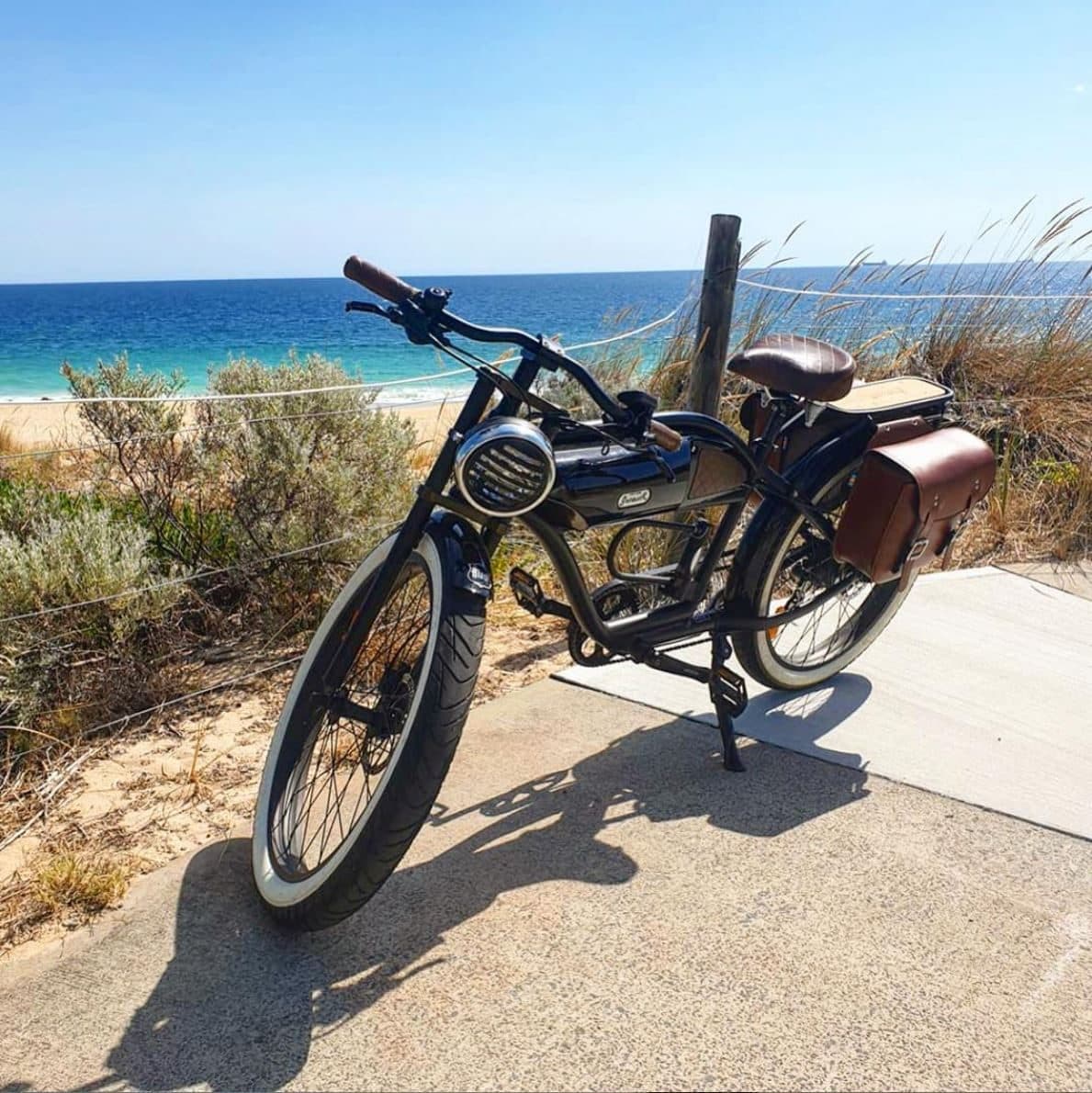 Michael Blast Greaser café racer electric bike — side profile