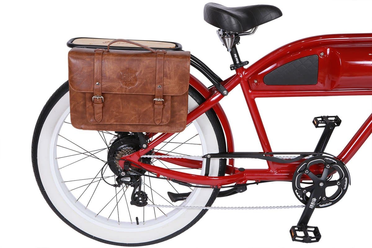 Back Rack Pannier Case — Light Brown Genuine Leather thumbnail 4