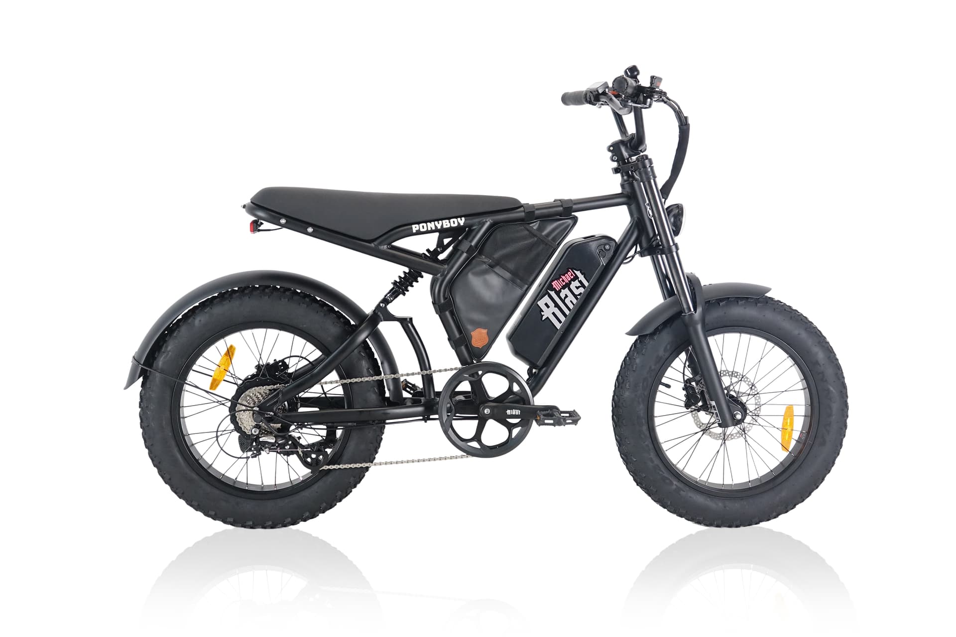 Ponyboy Full Suspension fitted with the frame leather bag