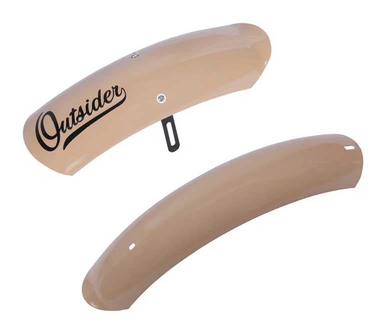 Outsider 4.0 Fender Set Front and Rear in Tan color
