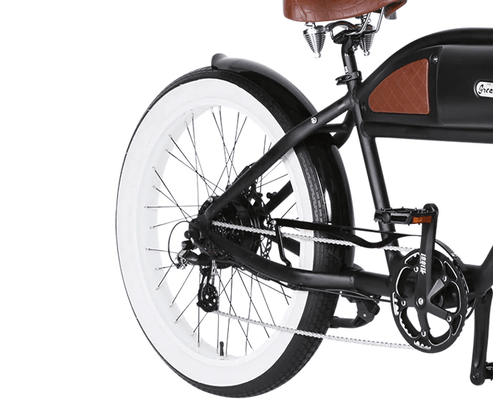 Greaser Rear Fender — Short Style Black — image 1