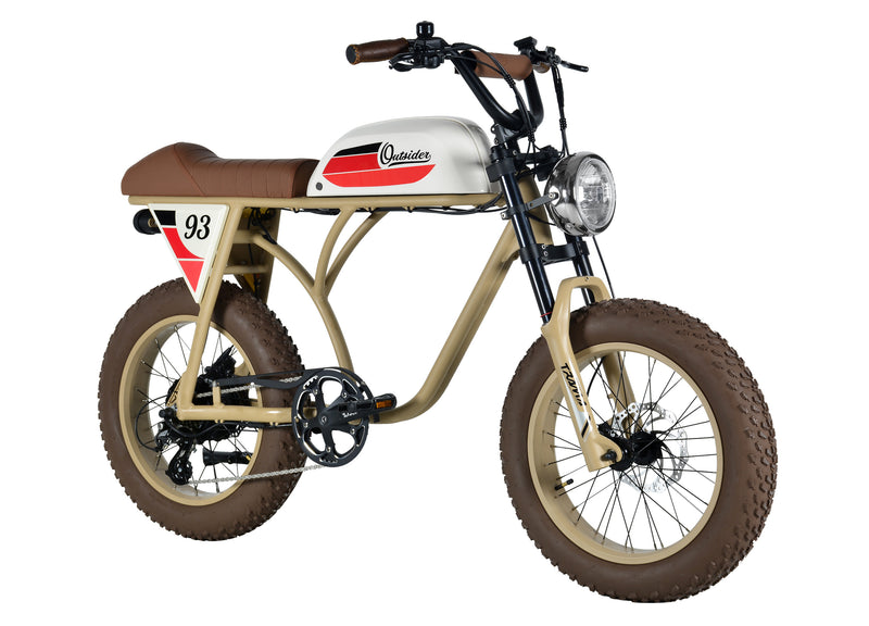 Outsider Step-Over Cafe-Racer Inspired eBike – Michael Blast Bikes Outsider Step-Over Cafe-Racer Inspired eBike – Michael Blast Bikes
