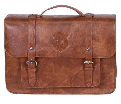Back Rack Pannier Case - Light Brown Genuine Leather